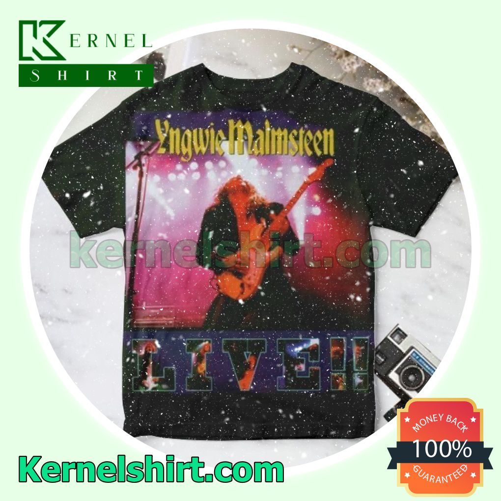 Yngwie Malmsteen Live Album Cover Black Personalized Shirt