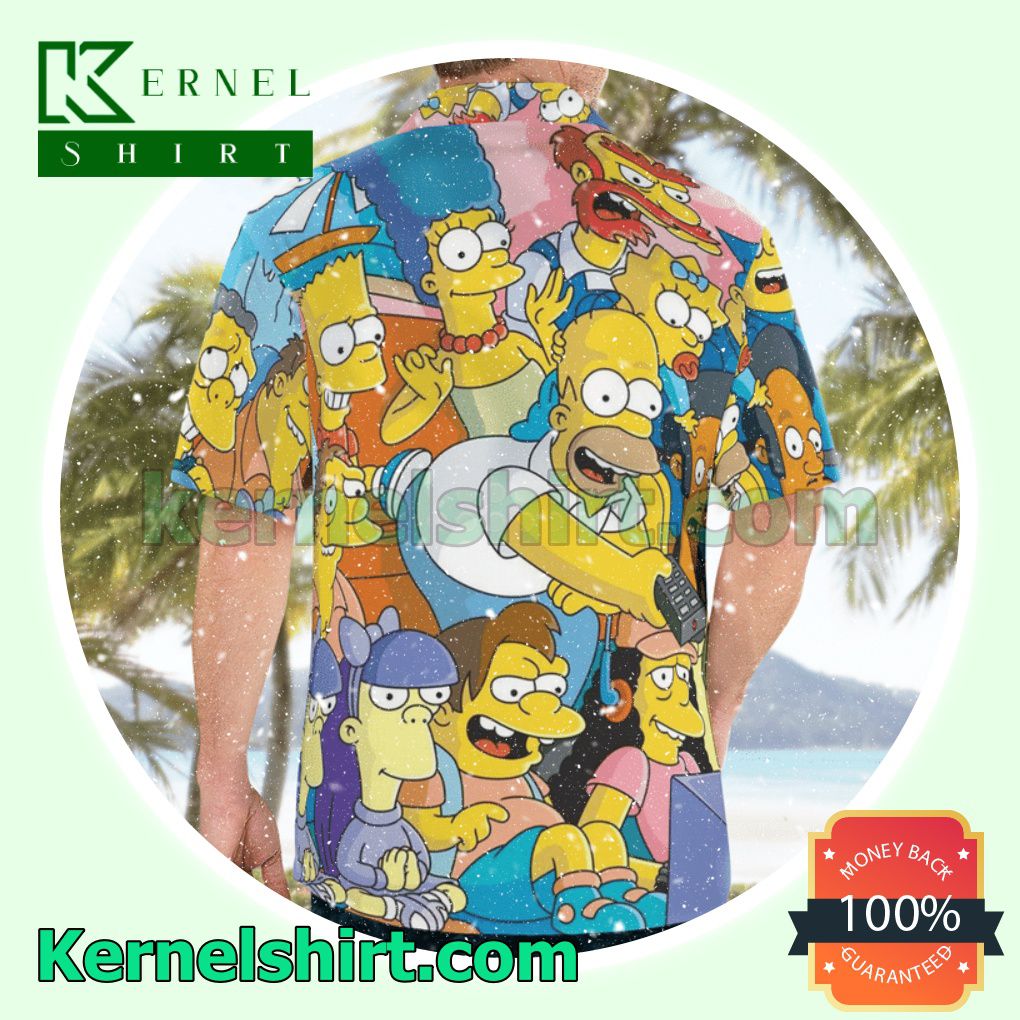 3d The Simpsons Fashion Beach Shirts a