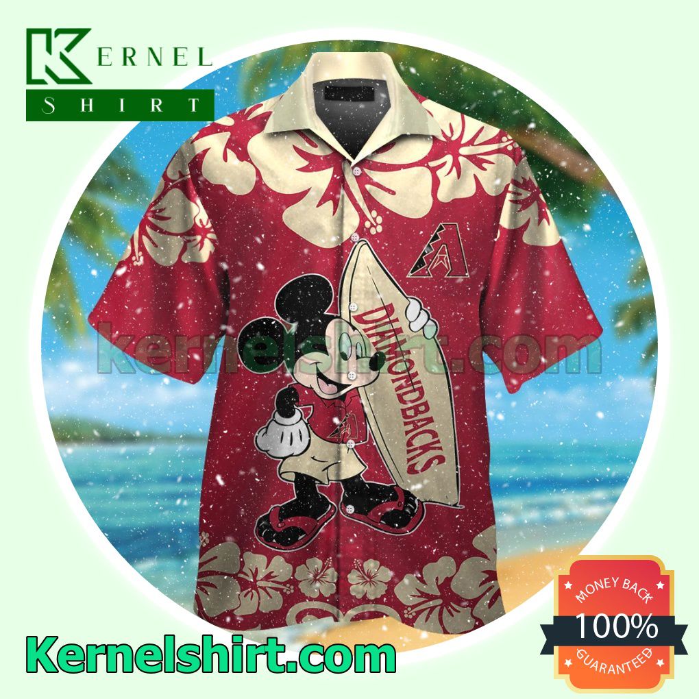 Arizona Diamondbacks Mickey Mouse Summer Hawaiian Shirt