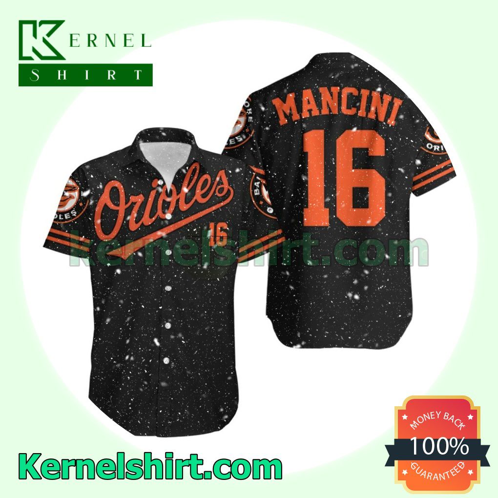 Baltimore Orioles Trey Mancini 16 2020 Mlb Black Beach Shirt