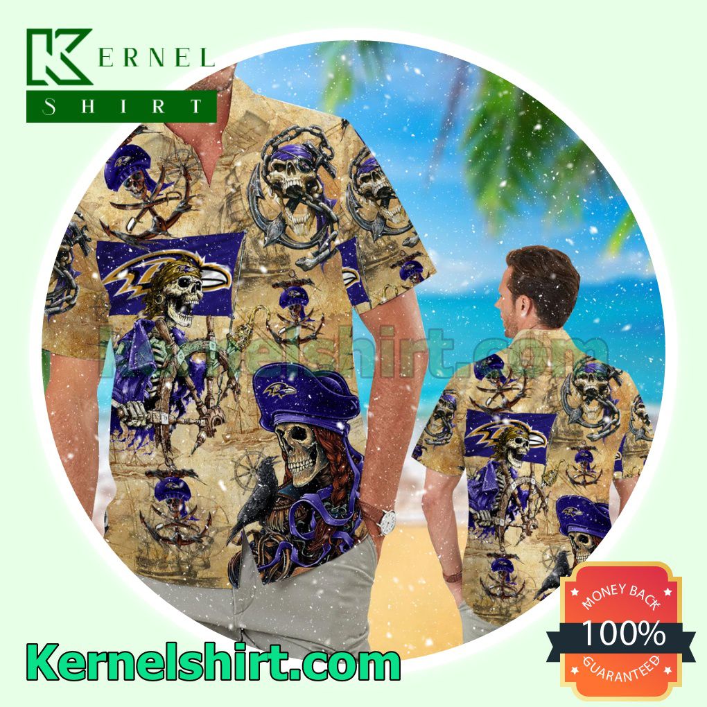 Baltimore Ravens Pirates Summer Hawaiian Shirt