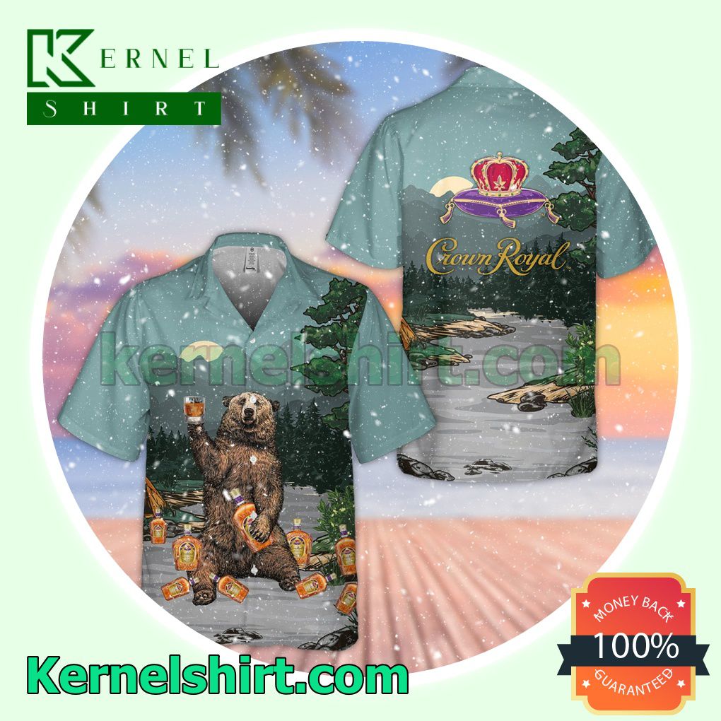 Jack Daniel's Palm Tree Sunset Aloha Beach Hawaiian Shirt