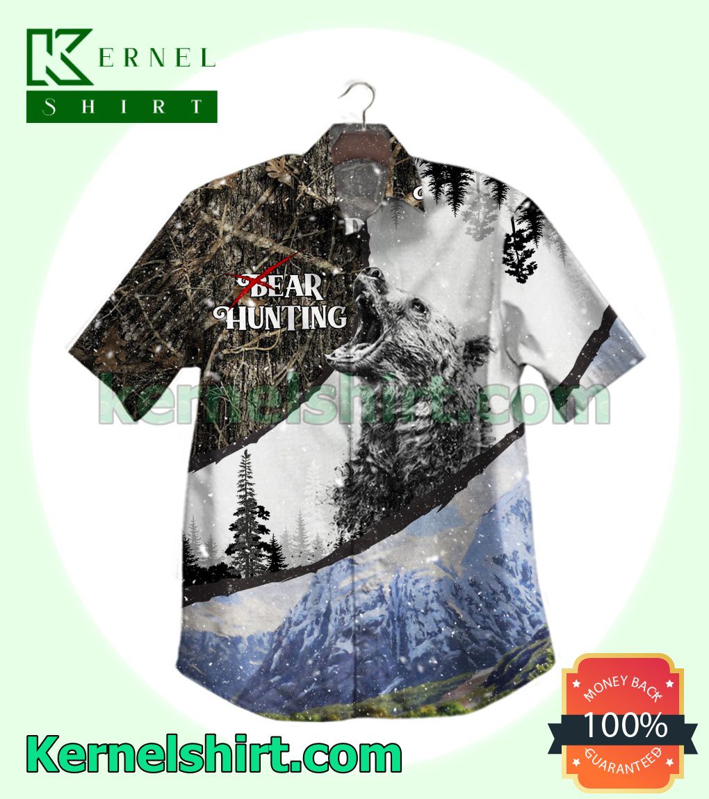 Bear Hunting Mountain Beach Shirts