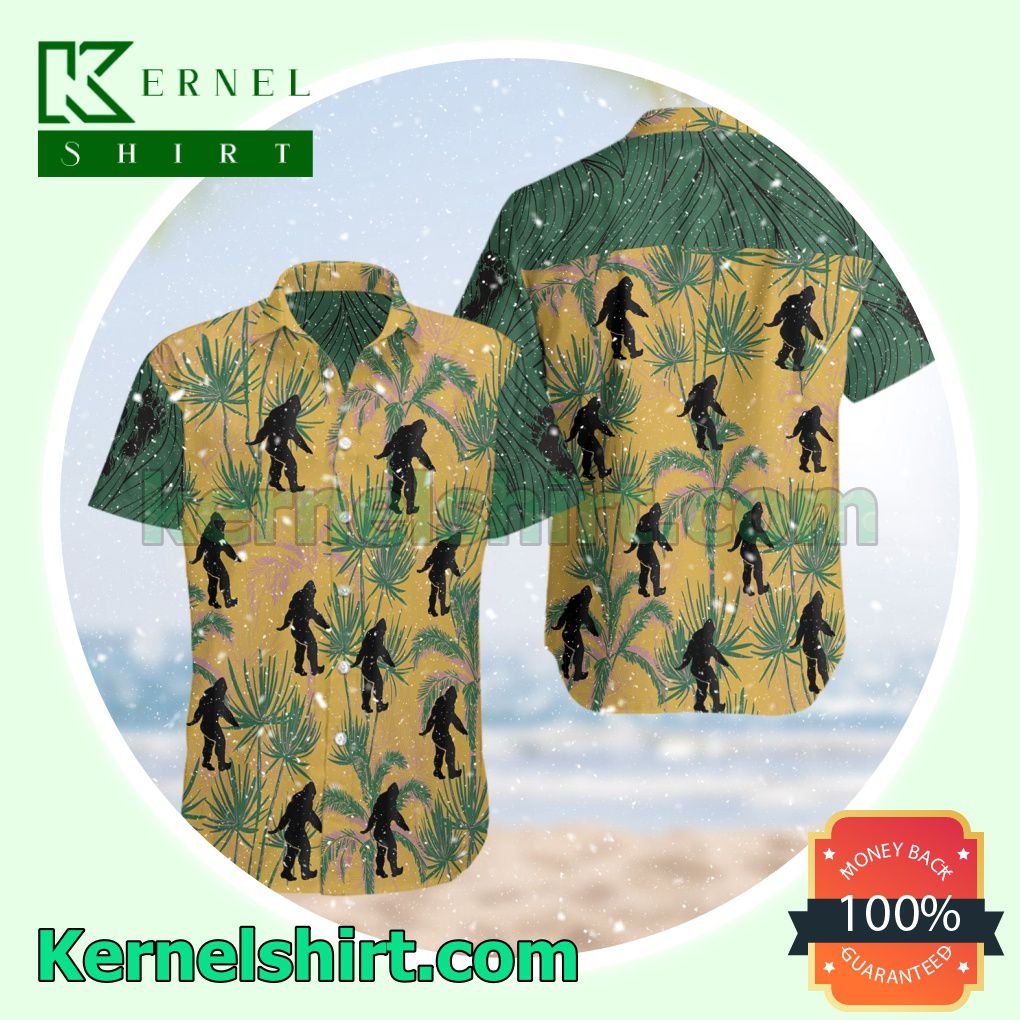 Bigfoot Aloha Beach Hawaiian Shirt