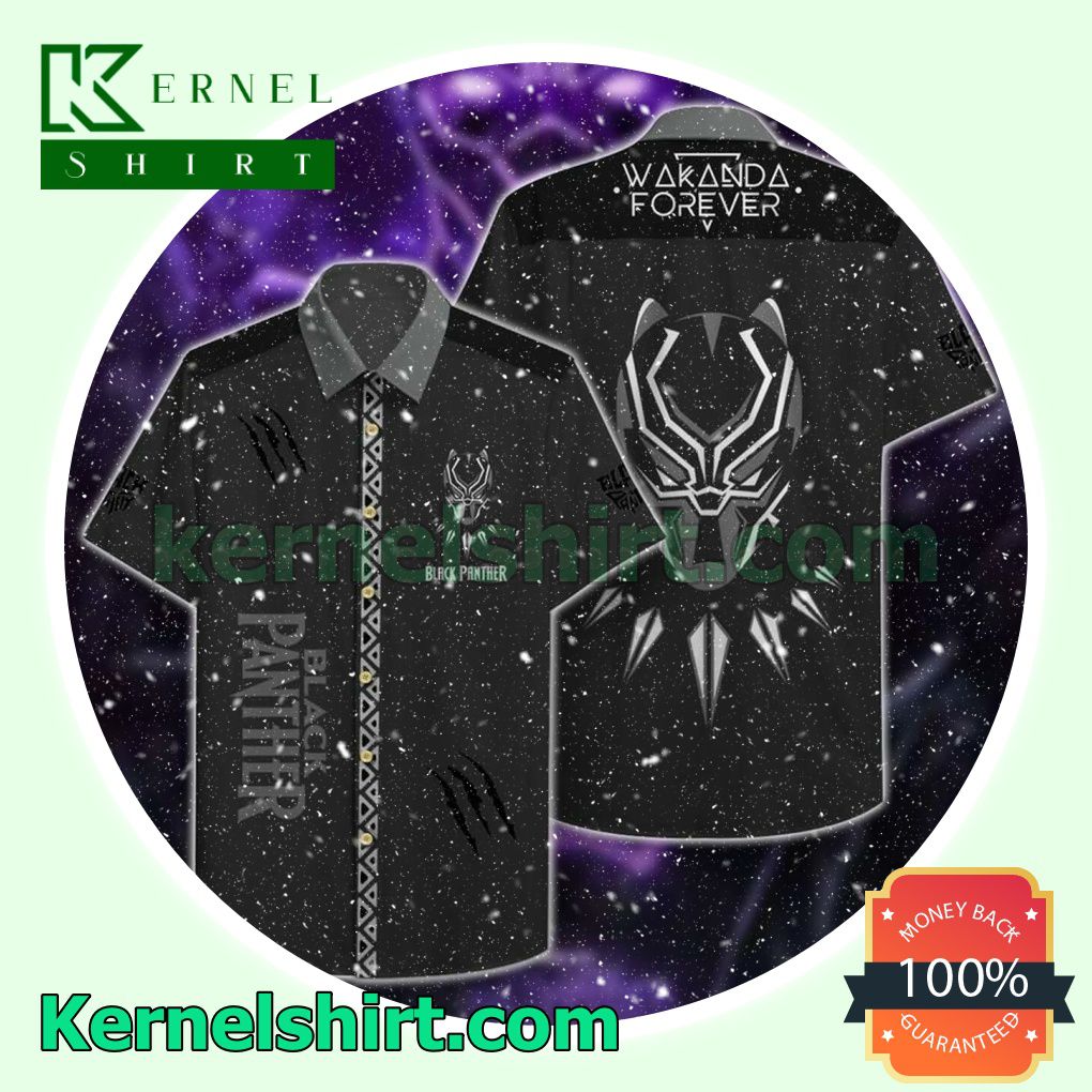 Black Panther Wakanda Forever Beach Shirt