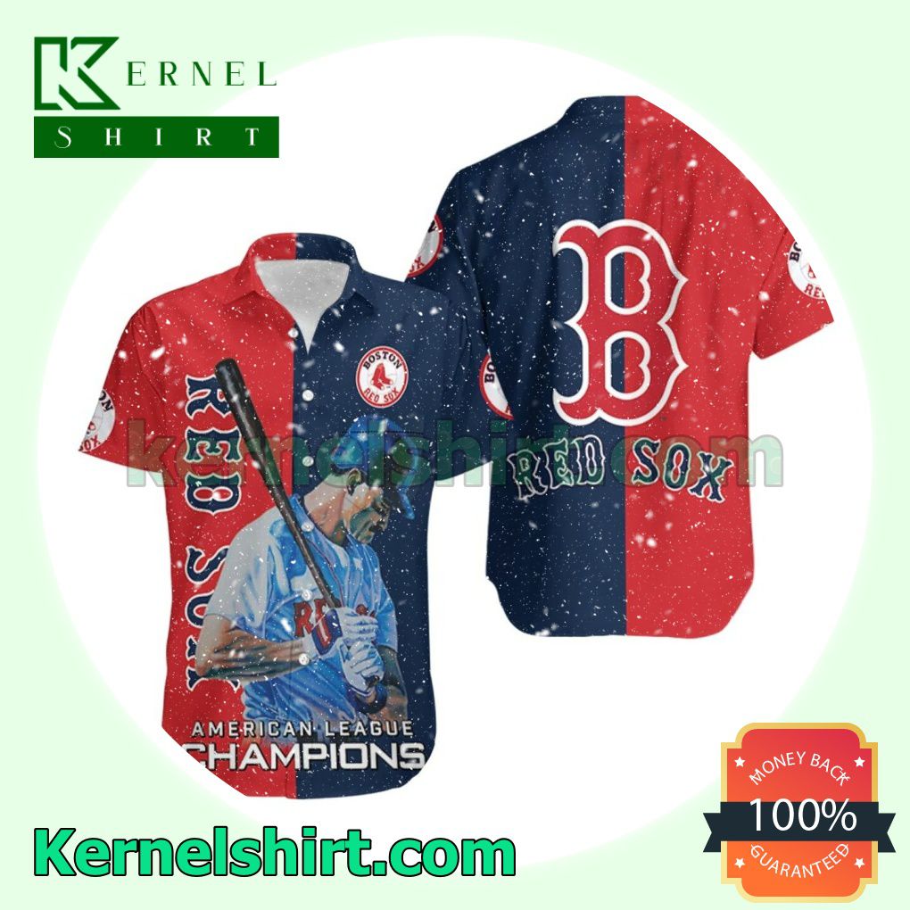 Boston Red Sox Legend Jim Rice 14 American League Champions Beach Shirt