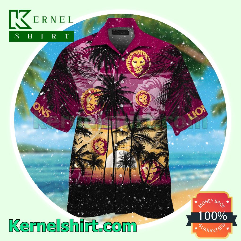 Brisbane Lions Summer Hawaiian Shirt