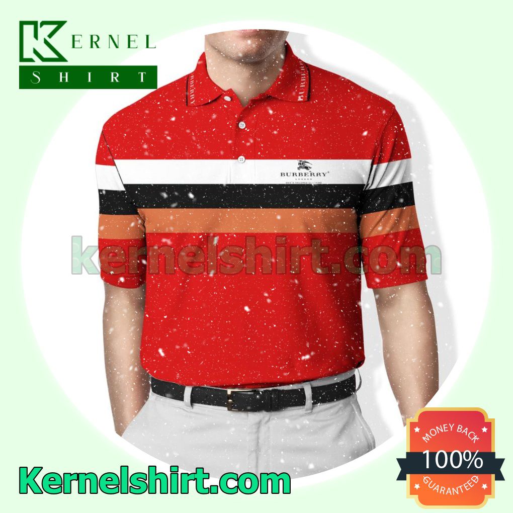 Burberry Red Golf Polo