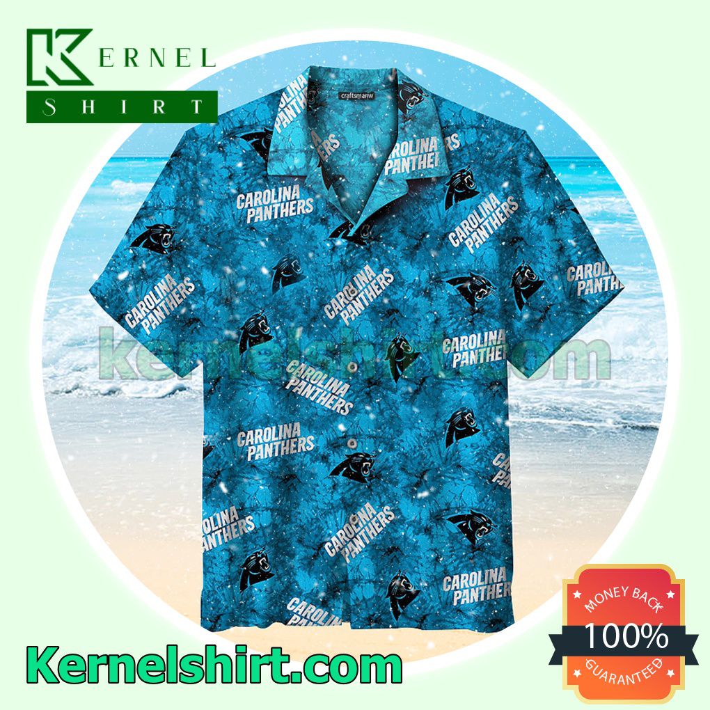 Carolina Panthers Tie Dye Printing Beach Shirt