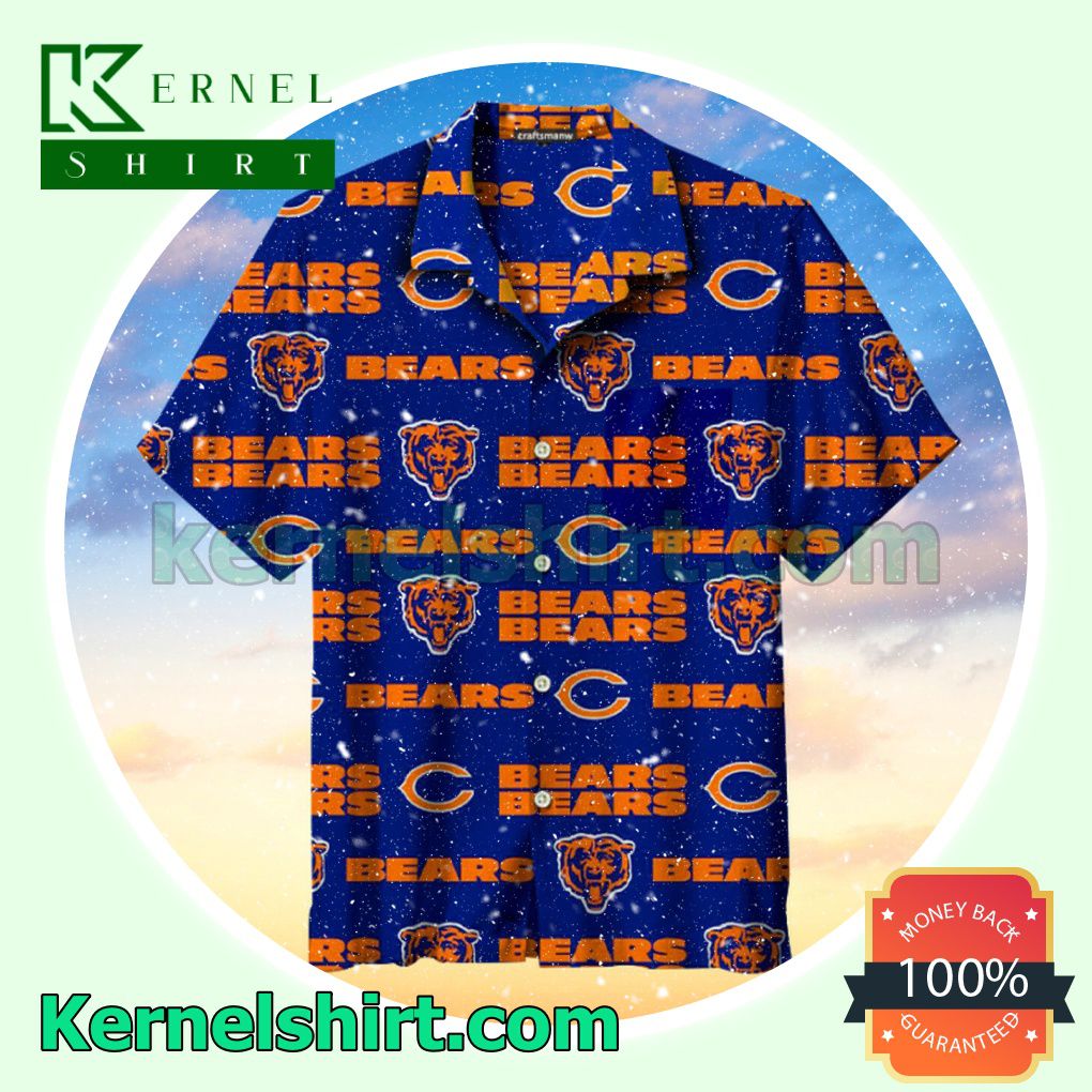 Chicago Bears Gift For Fans Blue Beach Shirt