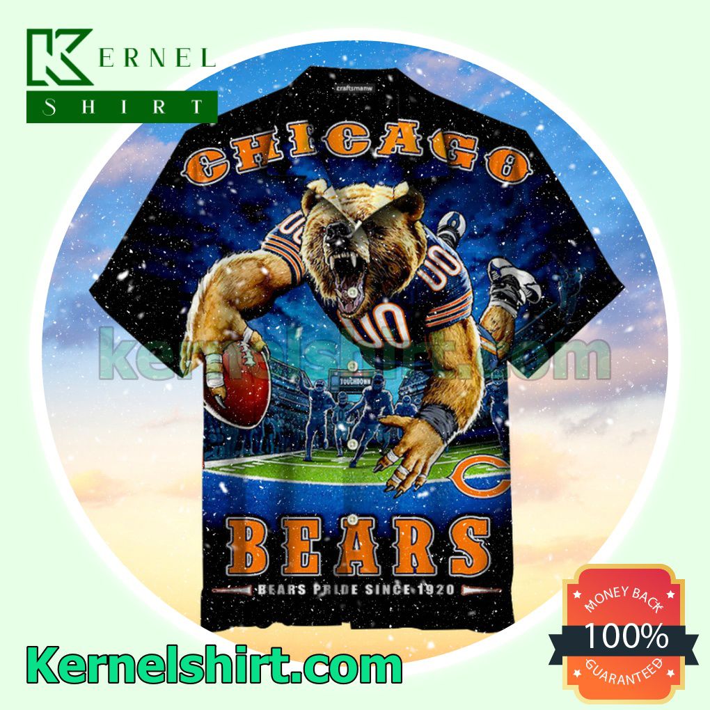 Chicago Bears Mascot Pride Since 1920 Beach Shirt