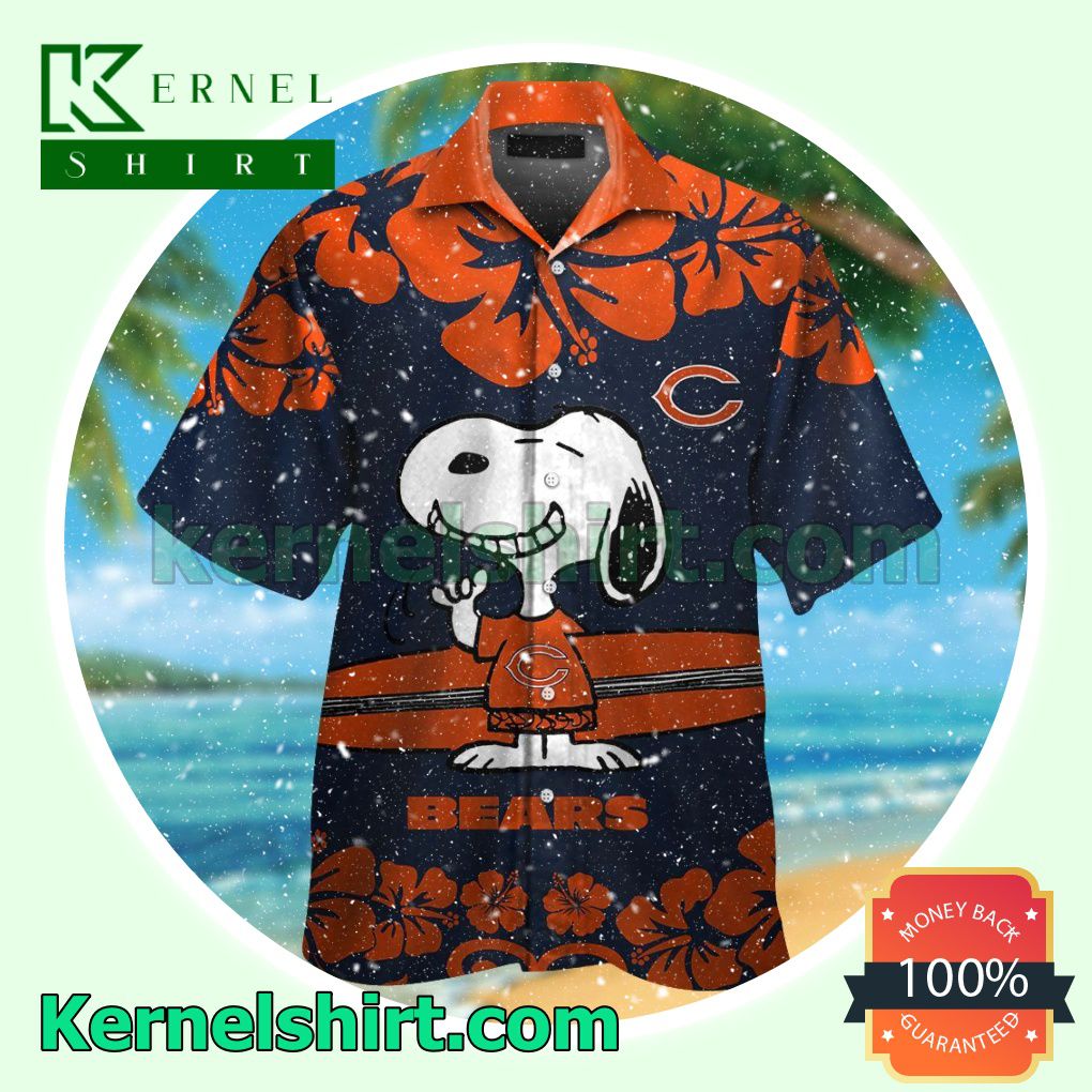 Chicago Bears & Snoopy Summer Hawaiian Shirt