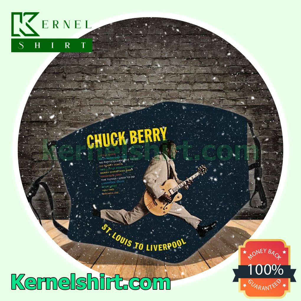 Chuck Berry St. Louis To Liverpool Album Cover Washable Mask