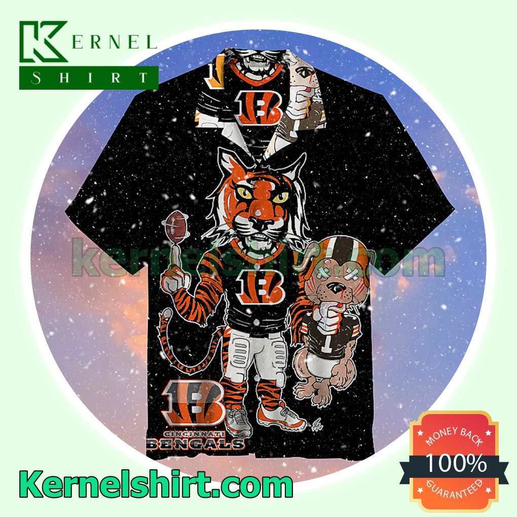 Cincinnati Bengals Who Dey Black Beach Shirt