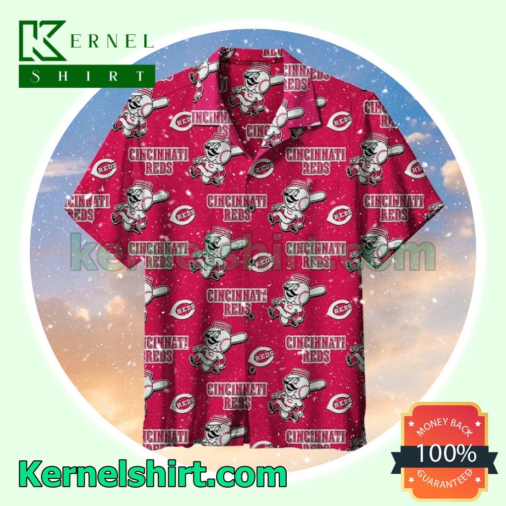 Cincinnati Reds Mascot Mr. Redlegs Beach Shirt - Shop trending fashion in  USA and EU