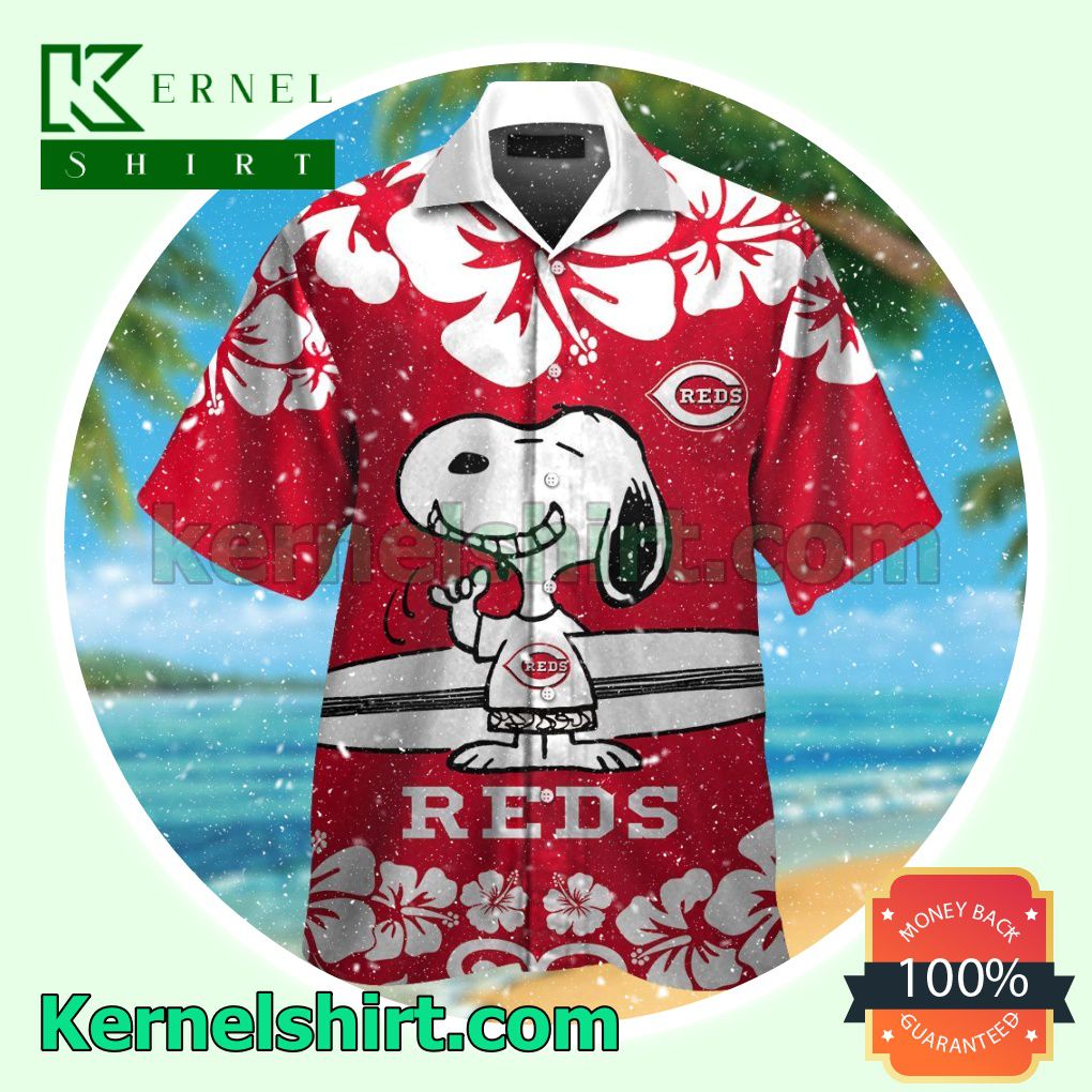 Cincinnati Reds Snoopy Summer Hawaiian Shirt