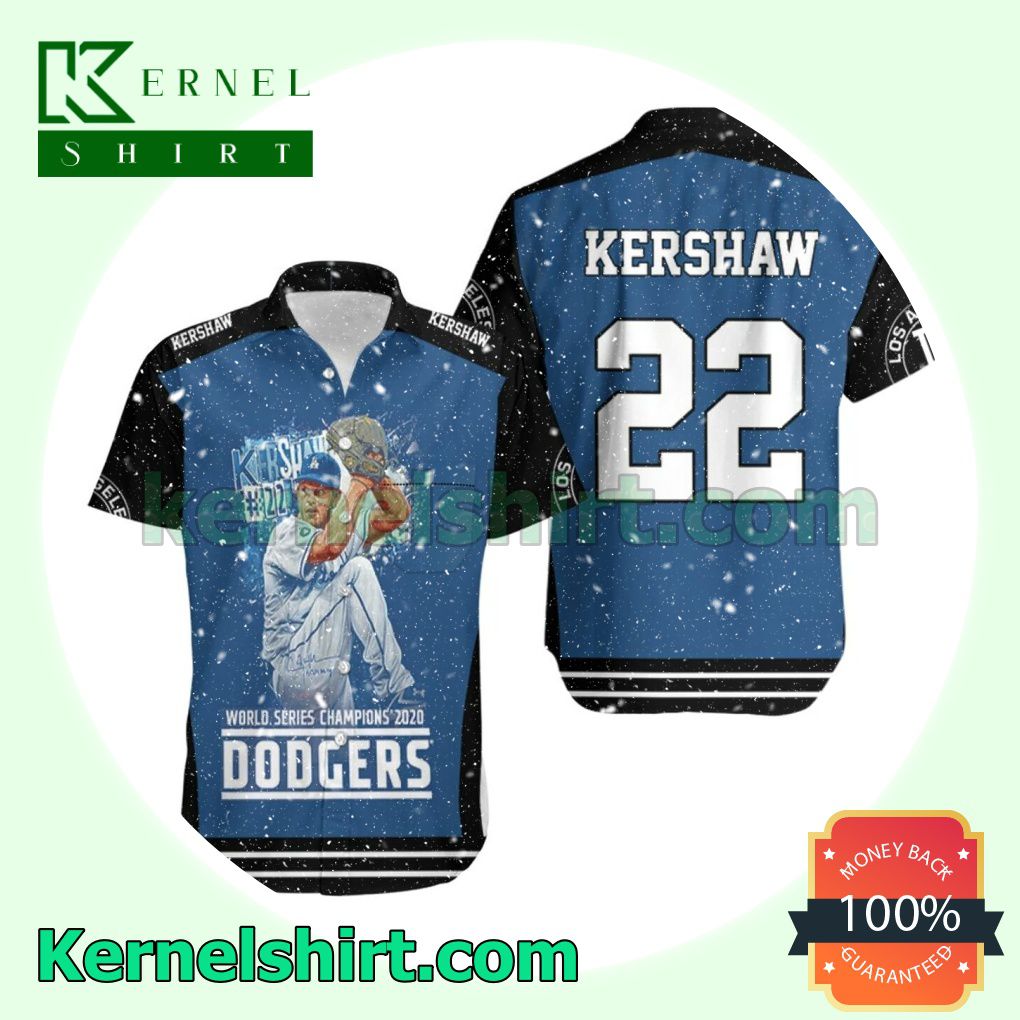 Clayton Kershaw 22 La Dodgers World Series Champions 2020 Beach Shirt