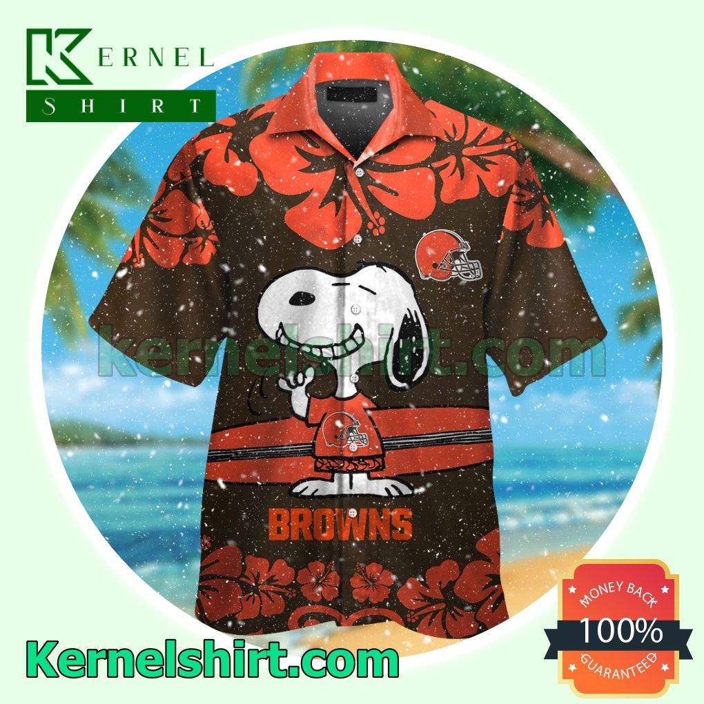 Cleveland Browns & Snoopy Summer Hawaiian Shirt