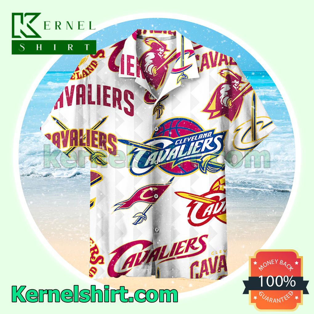 Cleveland Cavaliers Basketball Team Nba White Beach Shirt