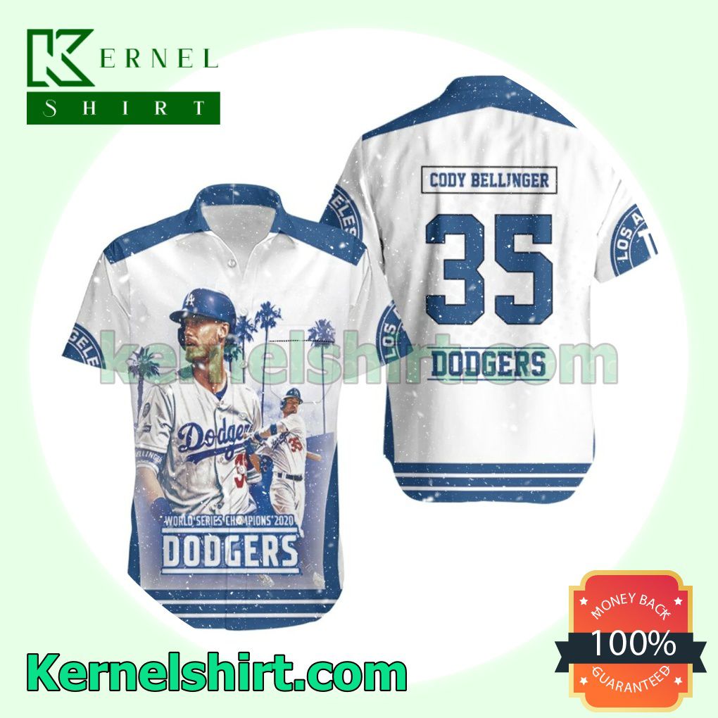 Cody Bellinger 35 La Dodgers World Series Champions 2020 Beach Shirt