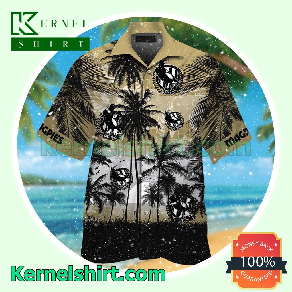 Collingwood Magpies Summer Hawaiian Shirt