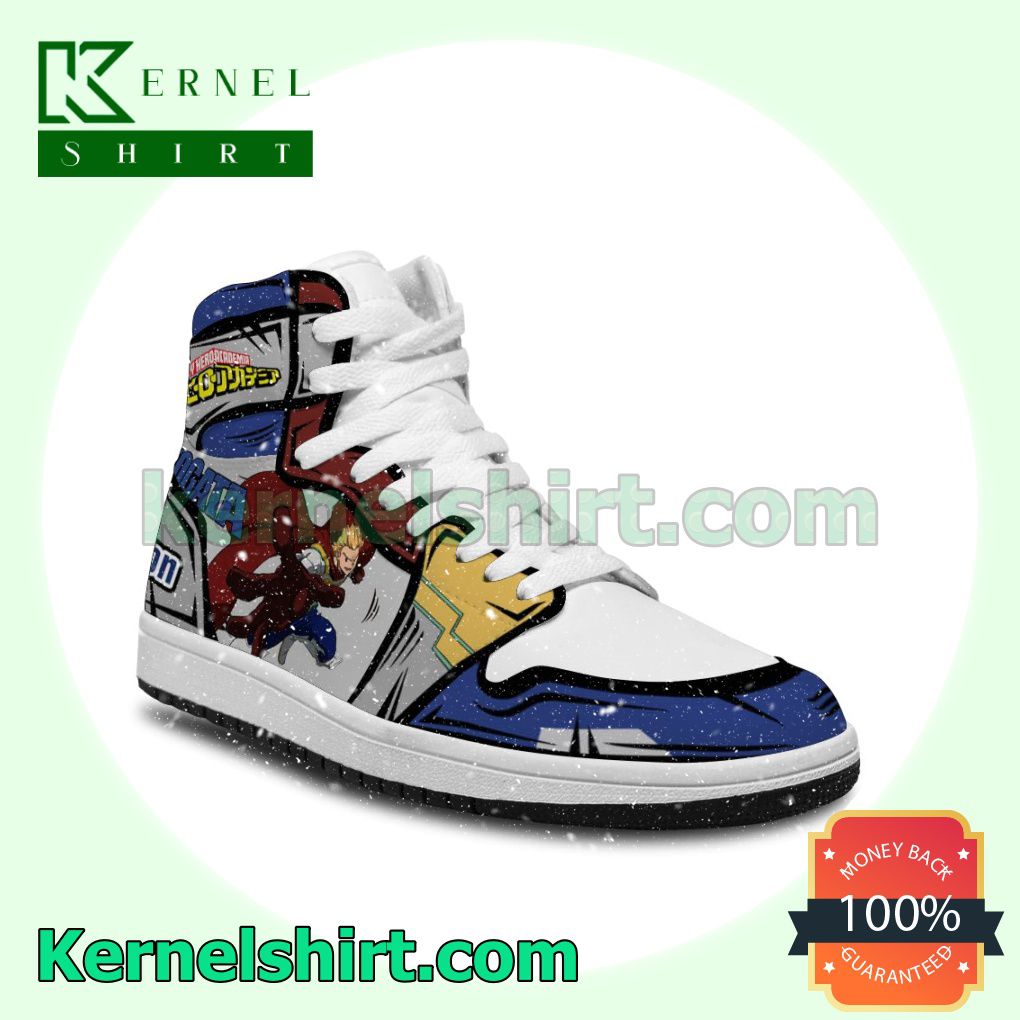 Cool Classic BNHA Lemillion Custom Anime My Hero Academia Solid Color Line Nike Air Jordan 1 Shoes Sneakers a