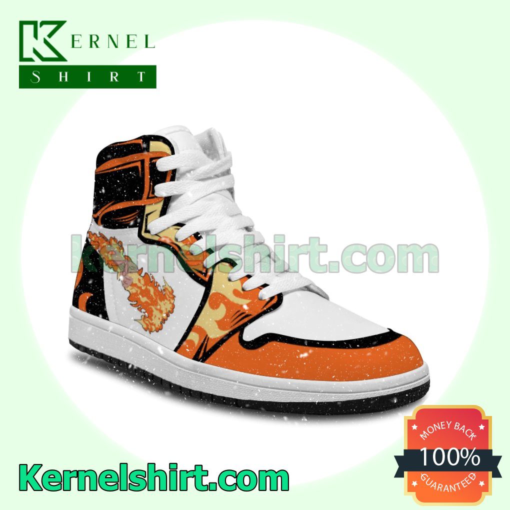 Cool Classic Fire Fist Portgas D. Ace,One Piece Solid Color Line Nike Air Jordan 1 Shoes Sneakers a
