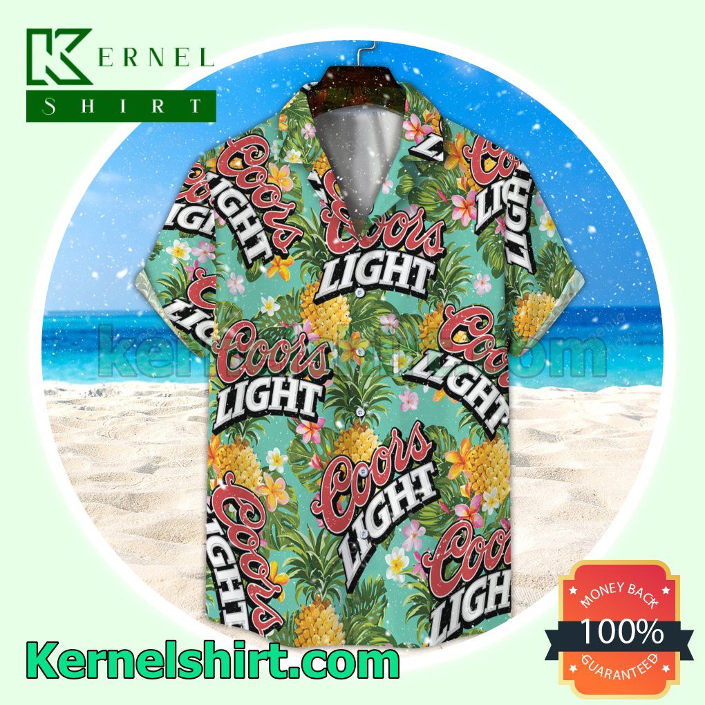 Coors Light Floral Unisex Aloha Beach Hawaiian Shirt