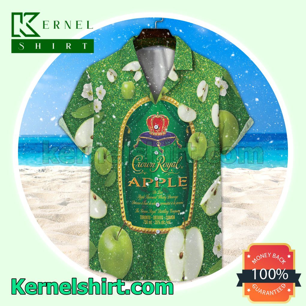Crown Royal Apple Aloha Beach Hawaiian Shirt