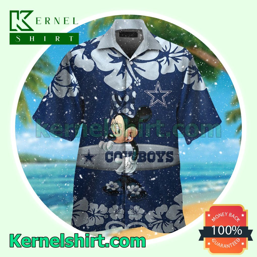 Dallas Cowboys & Minnie Mouse Summer Hawaiian Shirt