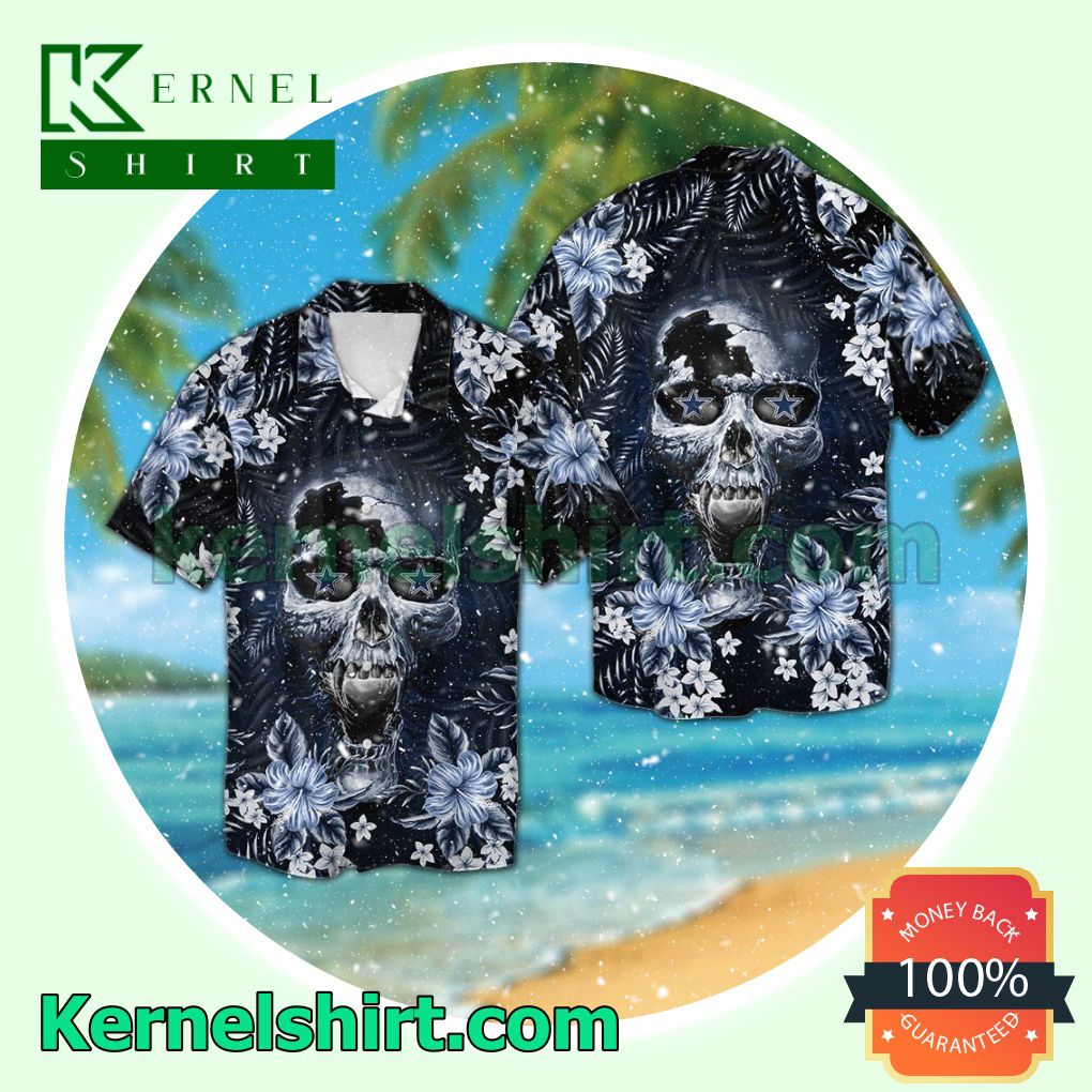 Dallas Cowboys Skull Summer Hawaiian Shirt