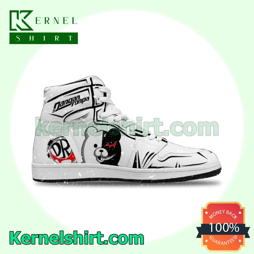 Danganronpa Monokuma Nike Air Jordan 1 Shoes Sneakers a