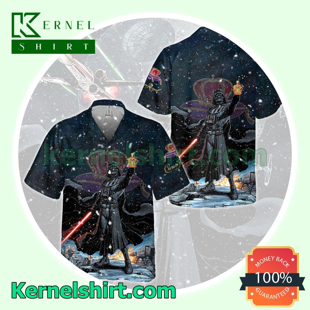 Darth Vader Crown Royal Aloha Beach Hawaiian Shirt