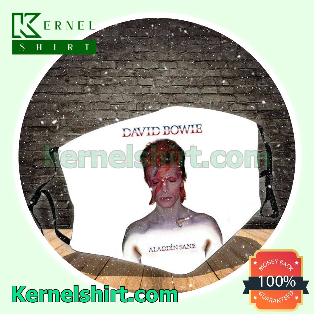 David Bowie Aladdin Sane Album Cover Washable Mask