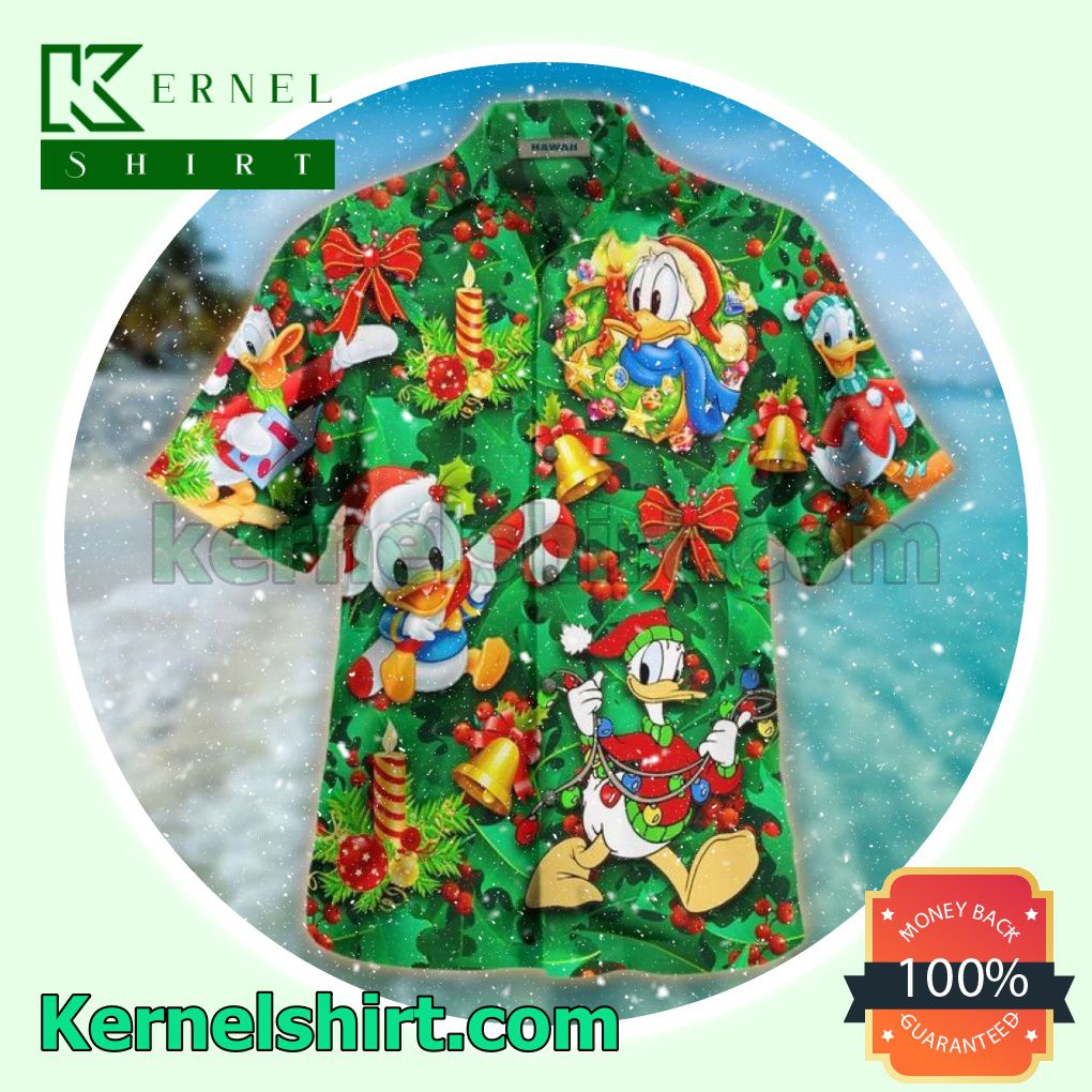 Decor Christmas With Donald Disney Aloha Beach Hawaiian Shirt