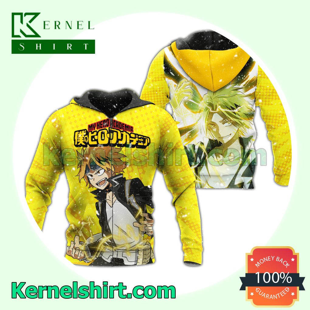 Denki Kaminari My Hero Academia Anime Fans Gift Hoodie Sweatshirt Button Down Shirts