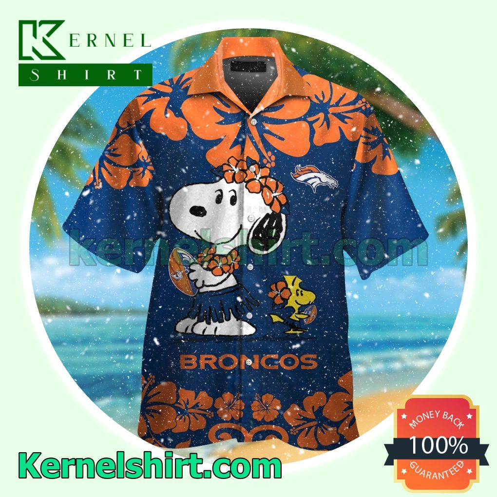 Denver Broncos & Snoopy Summer Hawaiian Shirt