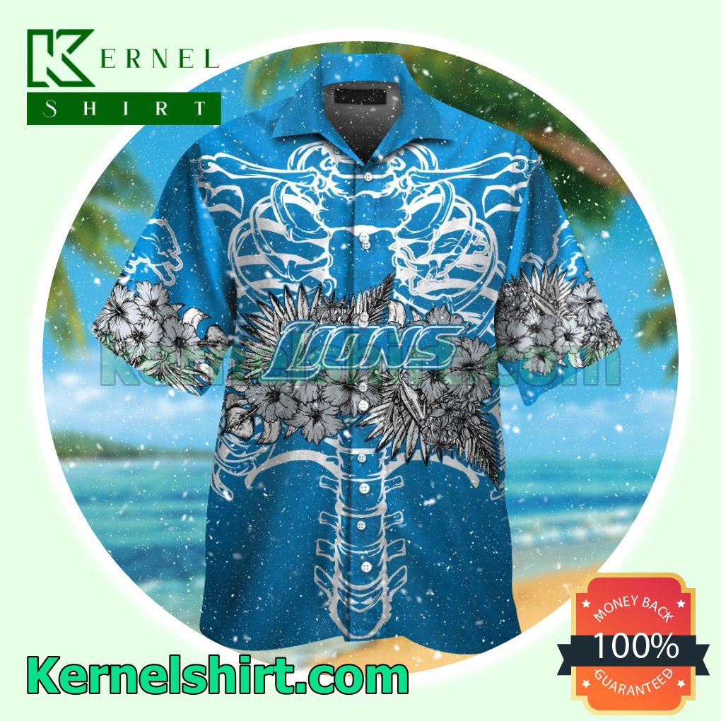 Detroit Lions Summer Hawaiian Shirt