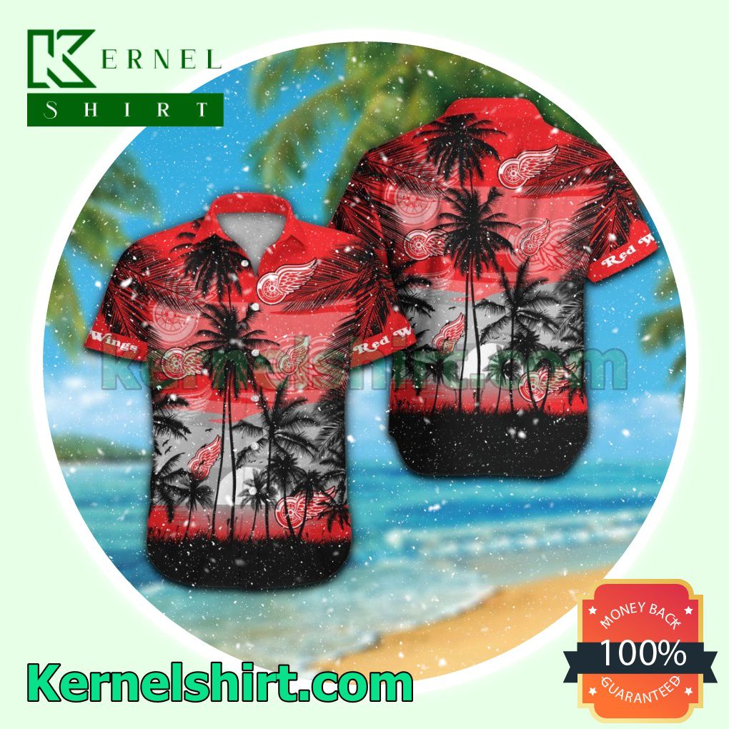 Detroit Red Wings Summer Hawaiian Shirt