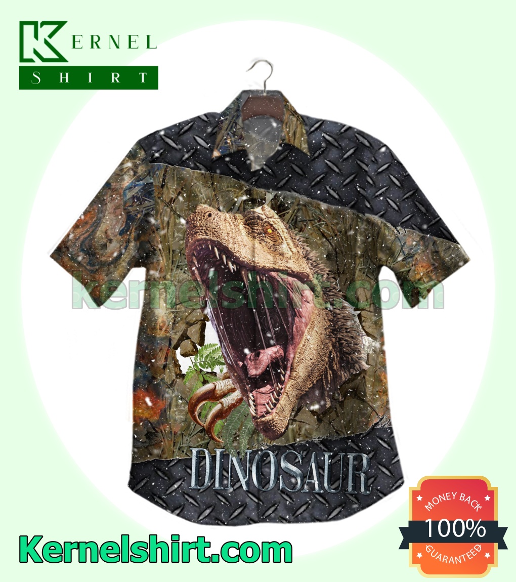 Dinosaur Hunting Beach Shirts