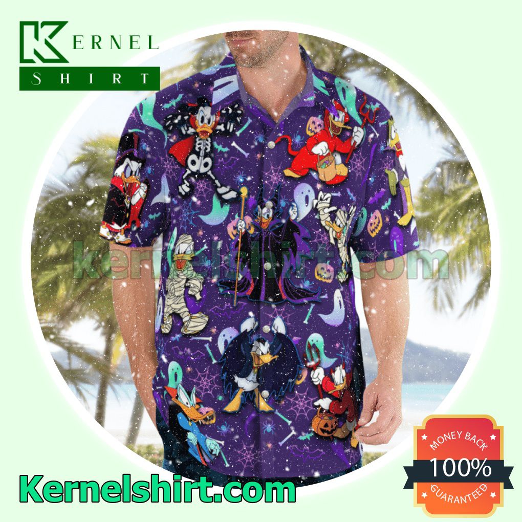 Donald Duck Evils Costume Aloha Beach Hawaiian Shirt