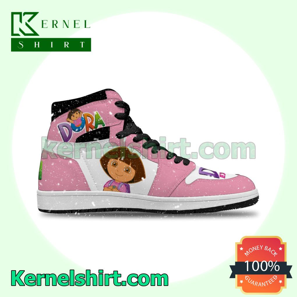 Dora The Explorer Nike Air Jordan 1 Shoes Sneakers a