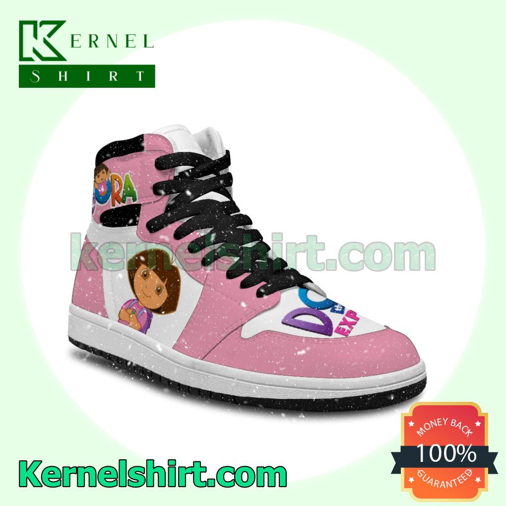 Dora The Explorer Nike Air Jordan 1 Shoes Sneakers b