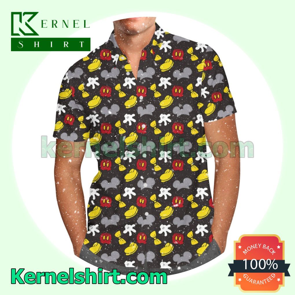 Dress Like Mickey Mouse Disney Cartoon Graphics Aloha Beach Hawaiian Shirt