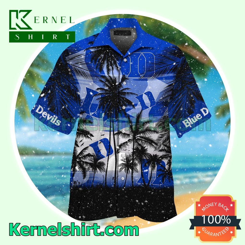 Duke Blue Devils Tropical Summer Hawaiian Shirt