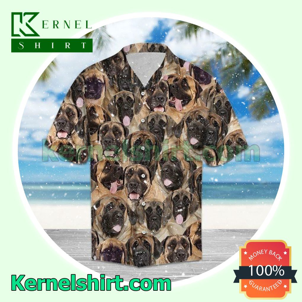 Absolutely Love English Mastiff Summer Vacation Beach Shirt