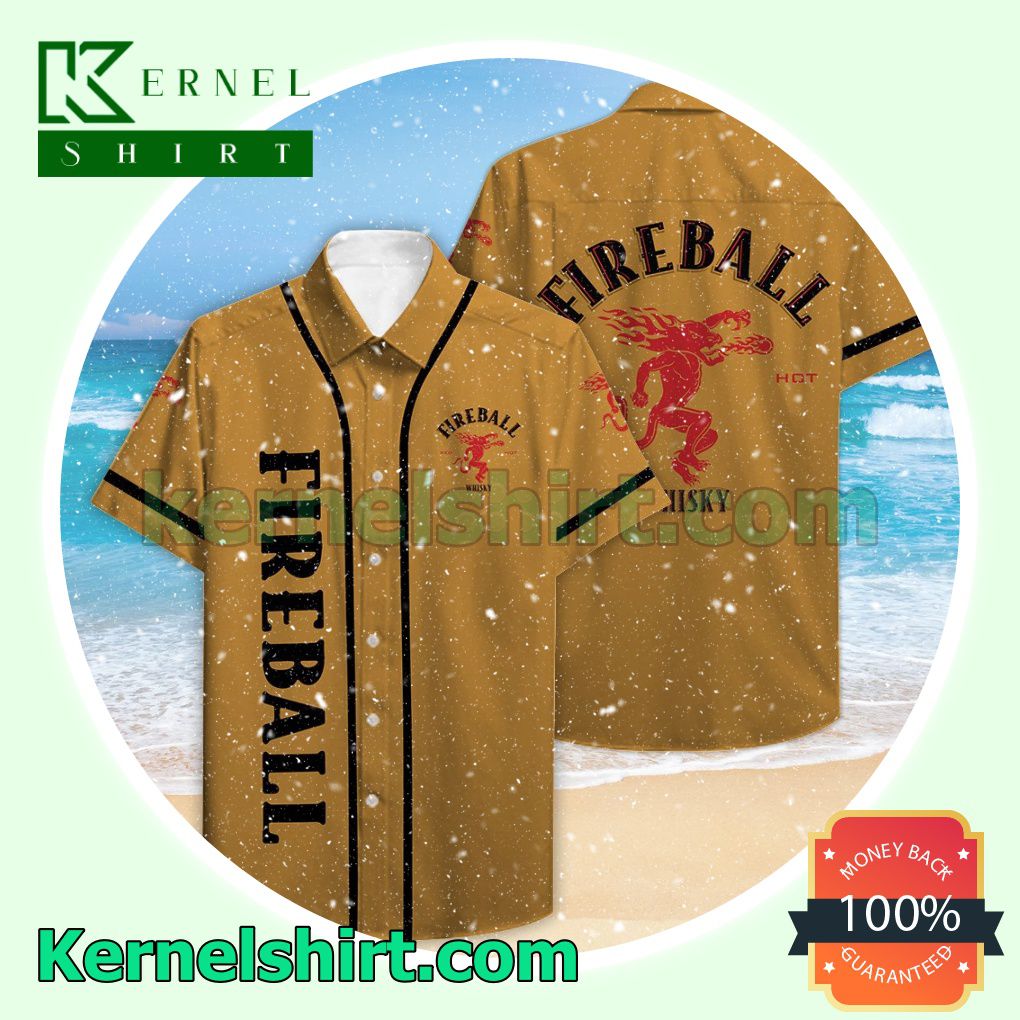 Fireball Yellow Aloha Beach Hawaiian Shirt