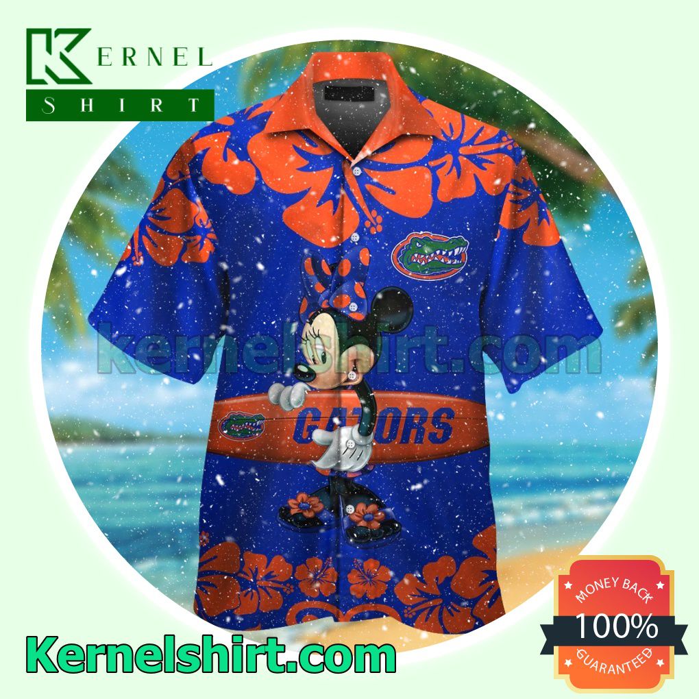 Florida Gators & Minnie Mouse Summer Hawaiian Shirt