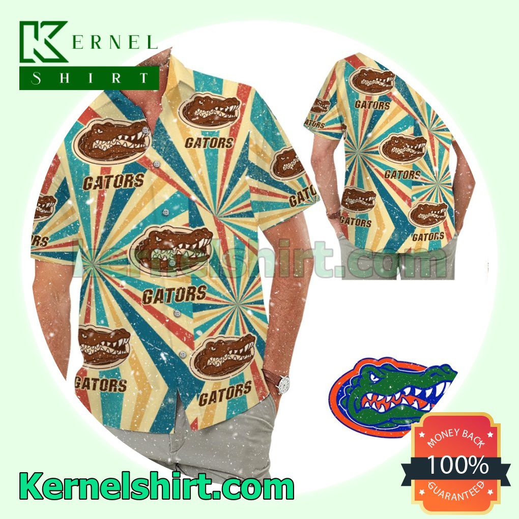 Florida Gators Retro Vintage Style Summer Hawaiian Shirt