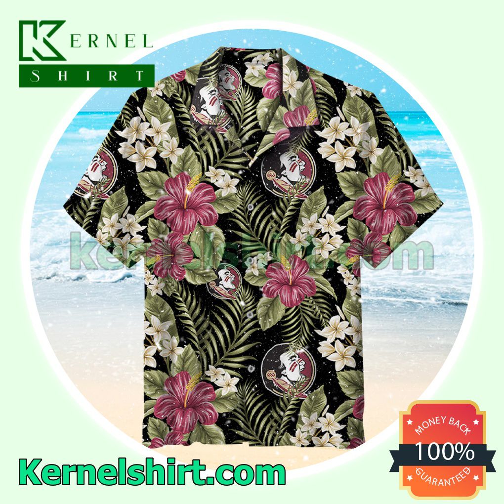 Florida State Seminoles Ncaa Tropical Flowers Beach Shirt